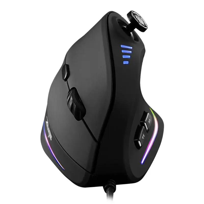 ZELOTES C-18 10000 dpi Регулируемая оптическая игровая USB Проводная вертикальная мышь