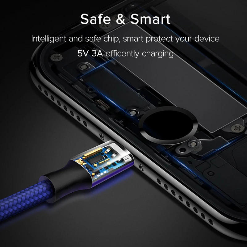 Кабель usb типа C EECPT 3A, кабель для быстрой зарядки и передачи данных, кабель USB C для зарядного устройства телефона, кабель type-C для samsung S9 huawei Xiaomi OnePlus 6T