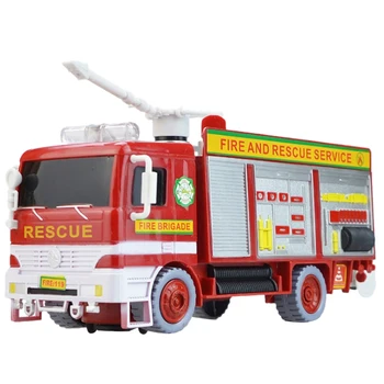 

Bubble Blowing Toy Fire Truck with Lights and Sounds Includes Bubble Liquid and Funnel,for Kids Boys and Girls