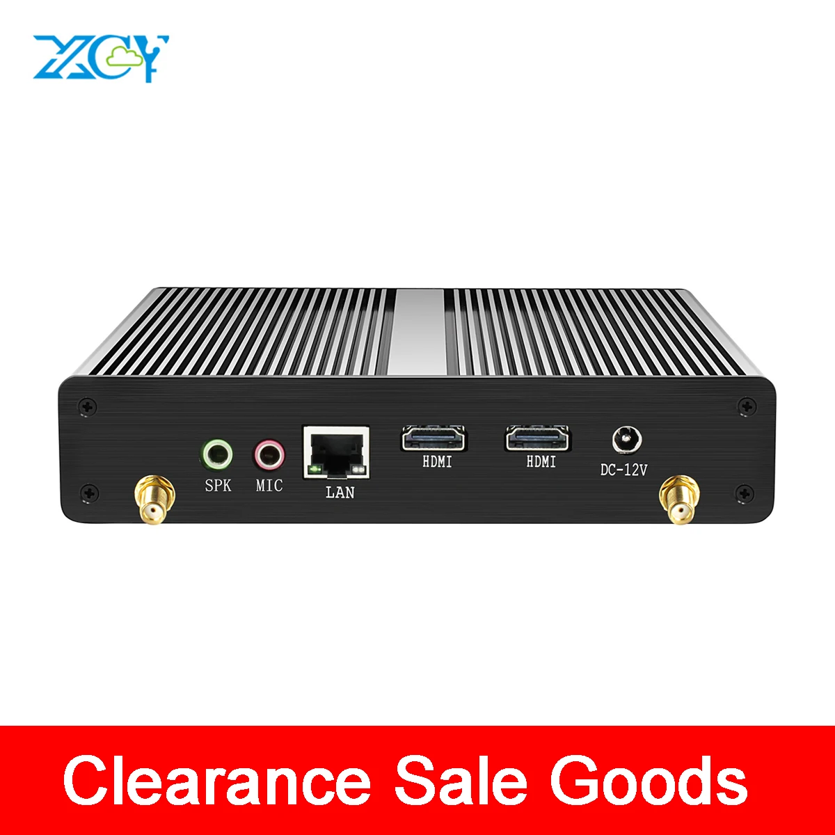 

XCY Clearance Sale Mini PC Fanless Intel Celeron N2807 2*HDMI Windows 7 Wifi 6*USB TV BOX HTPC Family Computer