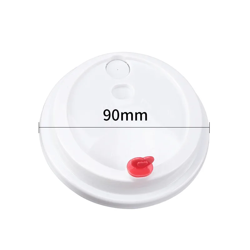 50pcs 9cm 9.5cm caliber disposable plastic red love covers milk tea coffee soy hot hot drink cup lids4