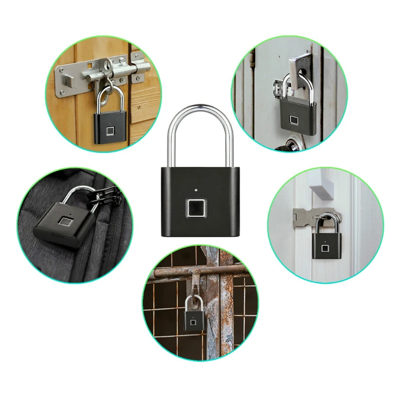 Cardoria, умный замок с отпечатком пальца, велосипедный электронный дверной чемодан, дорожный замок для багажа, водонепроницаемый рюкзак, комбинированный замок