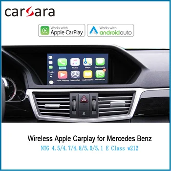 شراء ميرس دي السلكية أندرويد السيارات ل E Class W212 اللاسلكية CarPlay AirPlay Phonelink صندوق 2010-2015 NTG4.5/4.7 نظام التحكم الصوتي