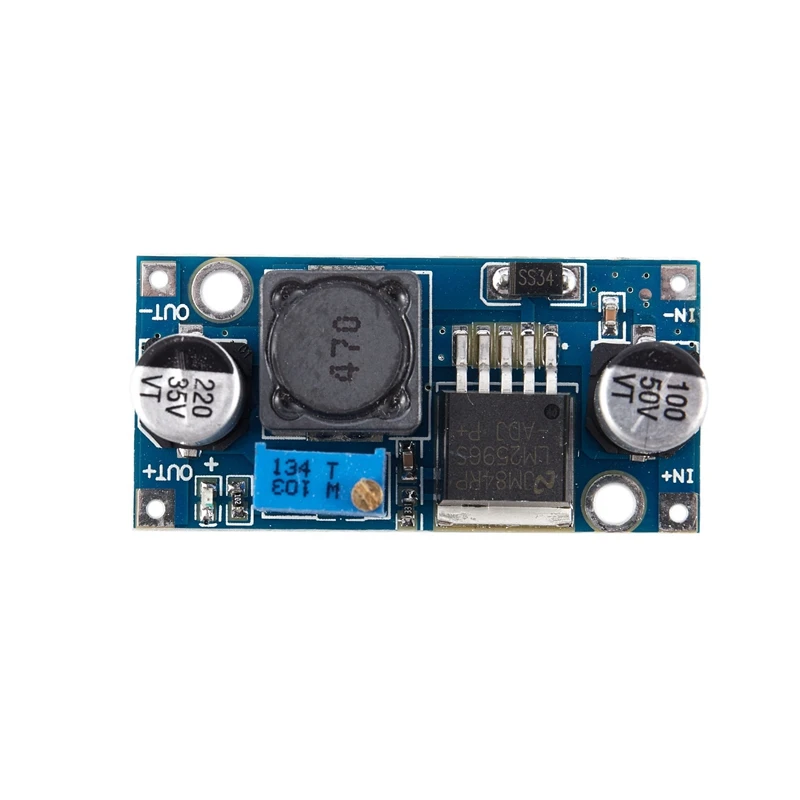 1x LM2596S DC-DC модуль питания BUCK Buck 3A Регулируемый понижающий регулятор Super LM2576 и 5 шт. медный Односторонний Универсальный Ci