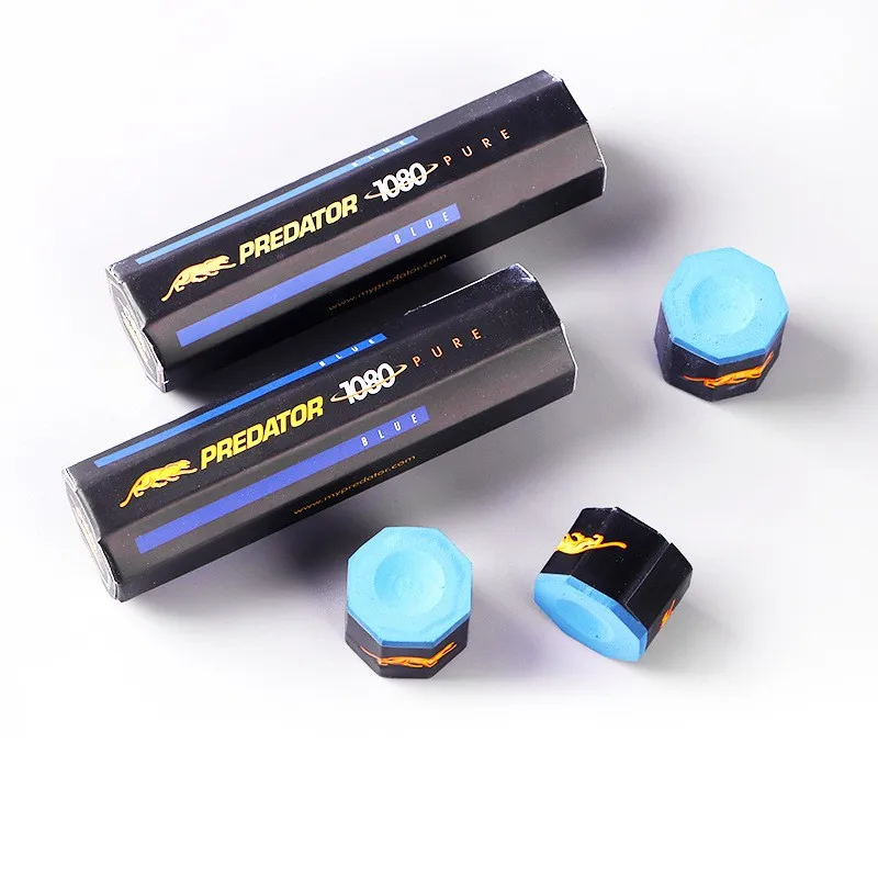 Predator 1080 Pure Blue Cue Chalk 1 Tube 5 Pieces Silica Pool Billiards for  sale online