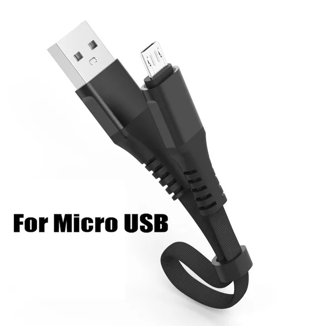 USB C кабель 2.4A Быстрая зарядка type C микро кабель для iPhone 11 samsung S10 huawei P30 Зарядка данных короткий 0,3 м для iPhone зарядное устройство - Цвет: For Micro