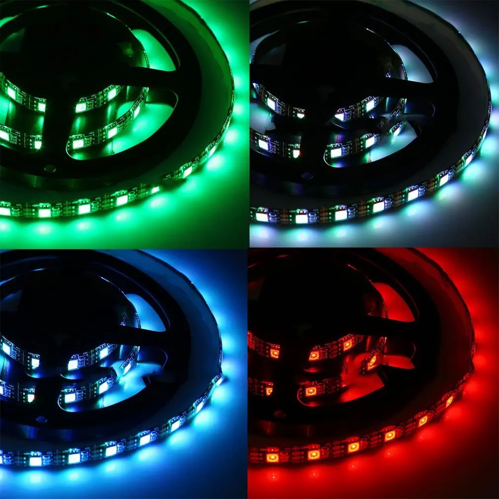 USB5V 5050RGB IP65 Водонепроницаемый ленточный светильник USB интерфейс ТВ фоновый светильник яркий сценический декоративный светильник
