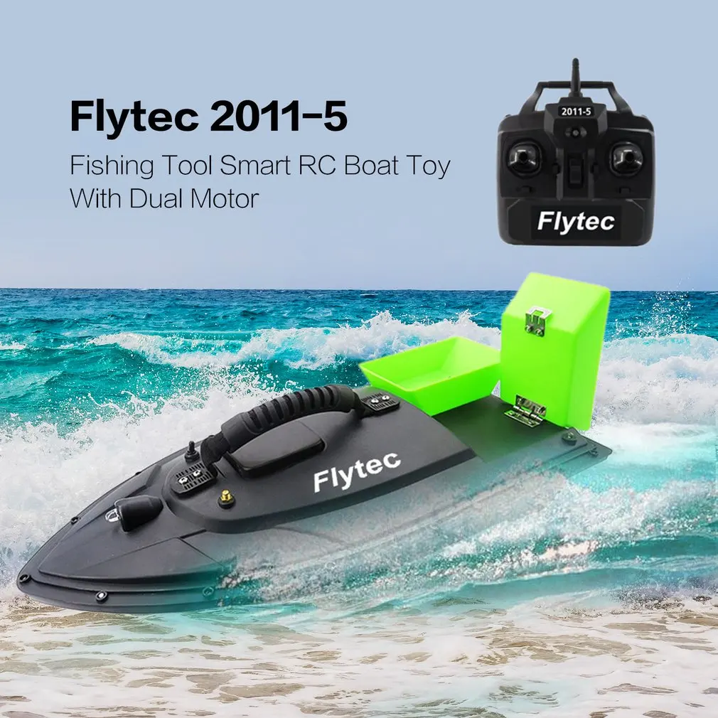 Flytec 2011 5 рыболовный инструмент Smart RC лодка для приманки игрушка рыболокатор с