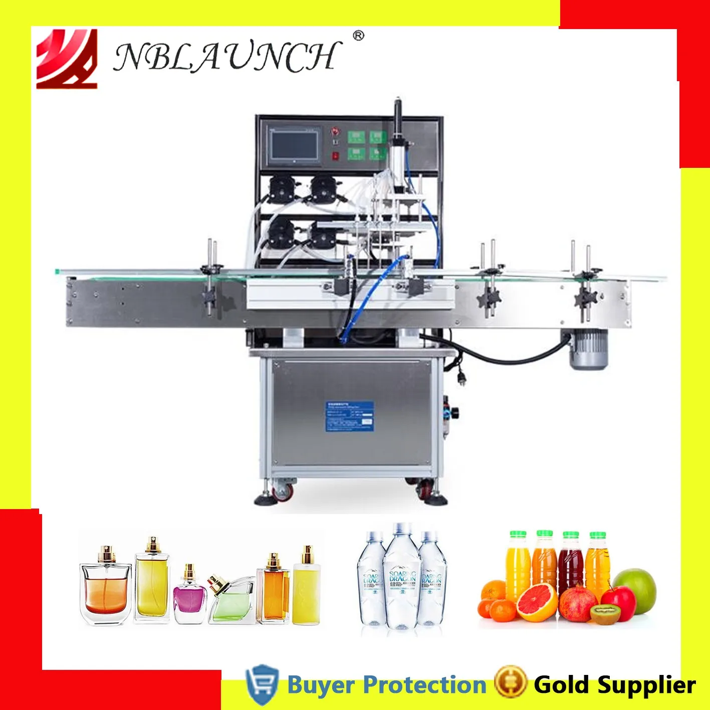 Filling-Machine Water-Eliquid Perfume-Juice Drink-Filler Peristaltic-Pump Fully-Automatic