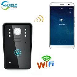 720p wifi vídeo porta telefone câmera intercom sistema de visão noturna suporte à prova dwaterproof água android ios desbloqueio controle remoto
