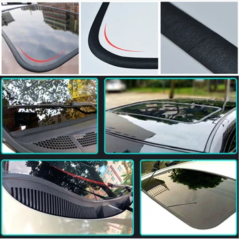 

Edge Seal strip Accessories Decor Replacement Protector Black Windshield