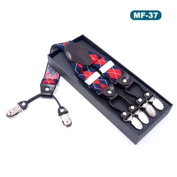 

Fad Adult Suspenders Men Pants Strap Y Back Casual Belt Trouser Braces 3.5*125cm Elastic Classic Male Suspender Gift with box