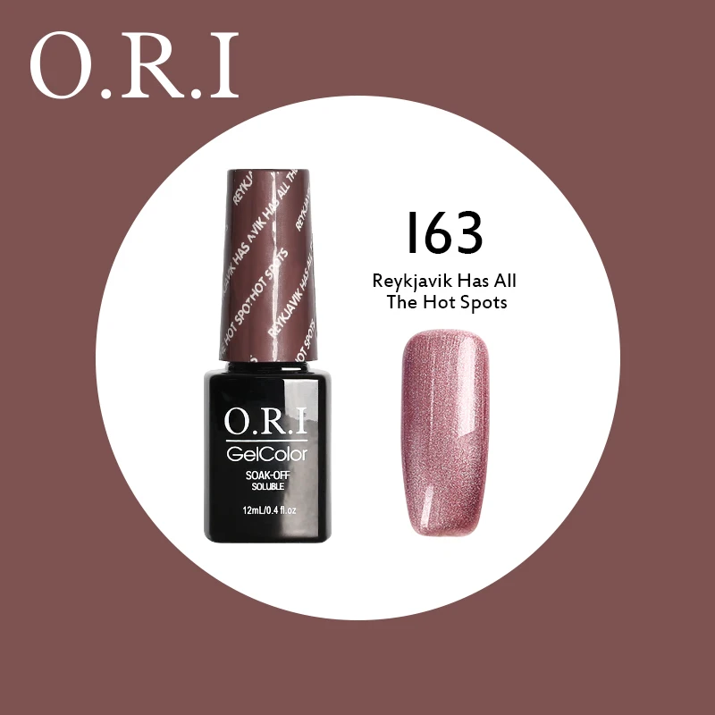 I63 O.R.I 1 шт. Гель-лак для ногтей 12 мл Гибридный лак для ногтей Полупостоянный УФ-гель для ногтей Набор для маникюра Гель-лак - Цвет: I63