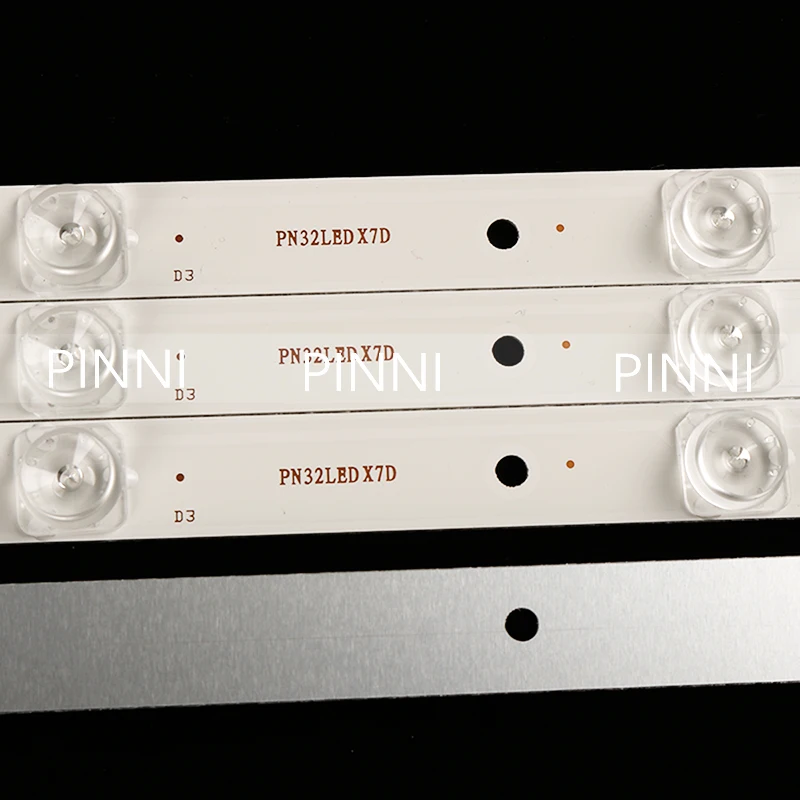 10Pieces/lot  All-new 7 lamp 3V 59CM high brightness LCD LED universal light strip aluminum substrate concave mirror