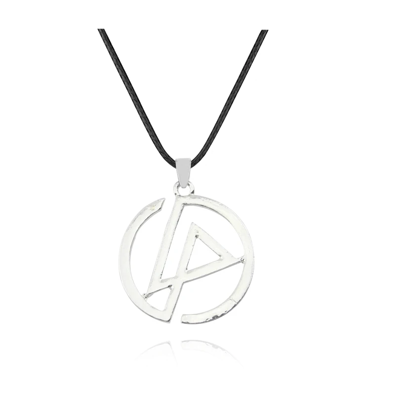 silver Модное ожерелье Linkin Park ожерелье Группа Логотип Панк Серебряный цвет кулон ювелирные изделия для мужчин и женщин - Окраска металла: silver