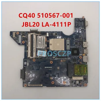 

High quality For CQ40 Laptop motherboard 510567-001 510567-501 510567-601 JBL20 LA-4111P 100% working well