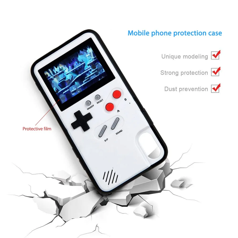 Ручной Ретро игровой консоли чехол для телефона iPhone 6 7 8 plus(белый, 6/6s/7/8) Game boy