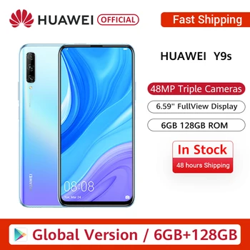 

Huawei Y9s 6GB + 128GB Original HUAWEI Mobile Phone Kirin 710F 6.59" Android 9 Ultra FullView Display 48MP Triple AI Camera