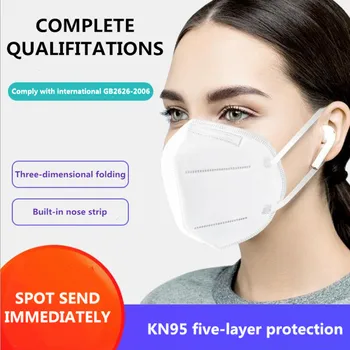 

5 schichten FFP2 Mask Mascarillas Higienicas Homologadas Adult White KN95 Mascarilla Con Filtro Reusable