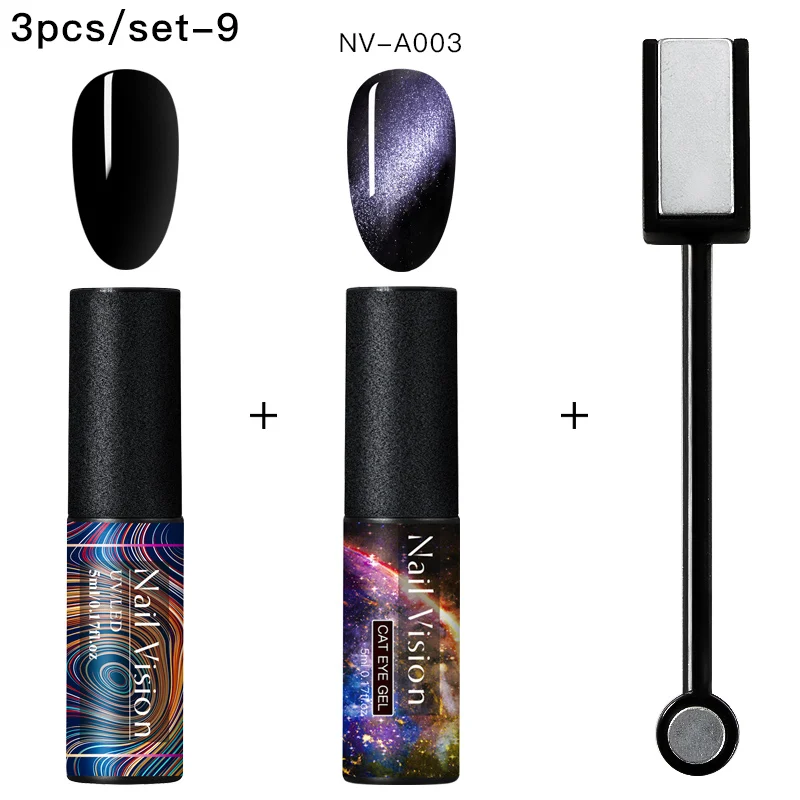 Nail Vision 7D Гель-лак для ногтей с эффектом «кошачий глаз» Хамелеон для использования с магнитом Гель-лак для Ногтей Стойкий Сияющий лазер 5 мл замачиваемый УФ светодиодный Гель-лак - Цвет: ZH07299