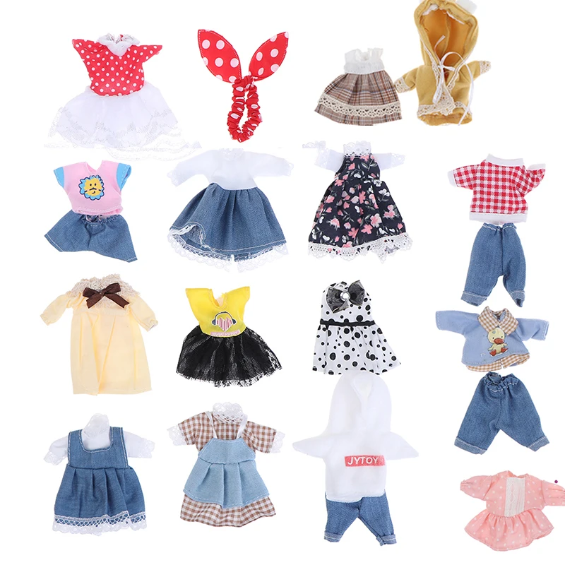 Ropa de casa de muñecas para niños, falda de vestir de alta gama, traje de muñeca de moda, traje de falda, los mejores regalos, Juguetes DIY para niñas, 16cm, 1:8
