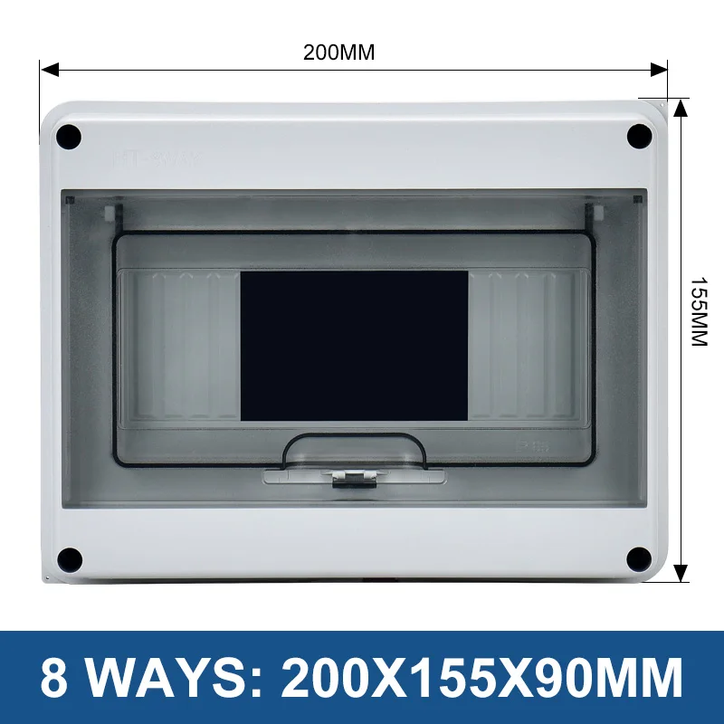 2/5/8/12/15/18/24 Ways Outdoor Waterproof Electrical Distribution Box Circuit Breaker MCB Power Plastic Junction Wire Box IP65