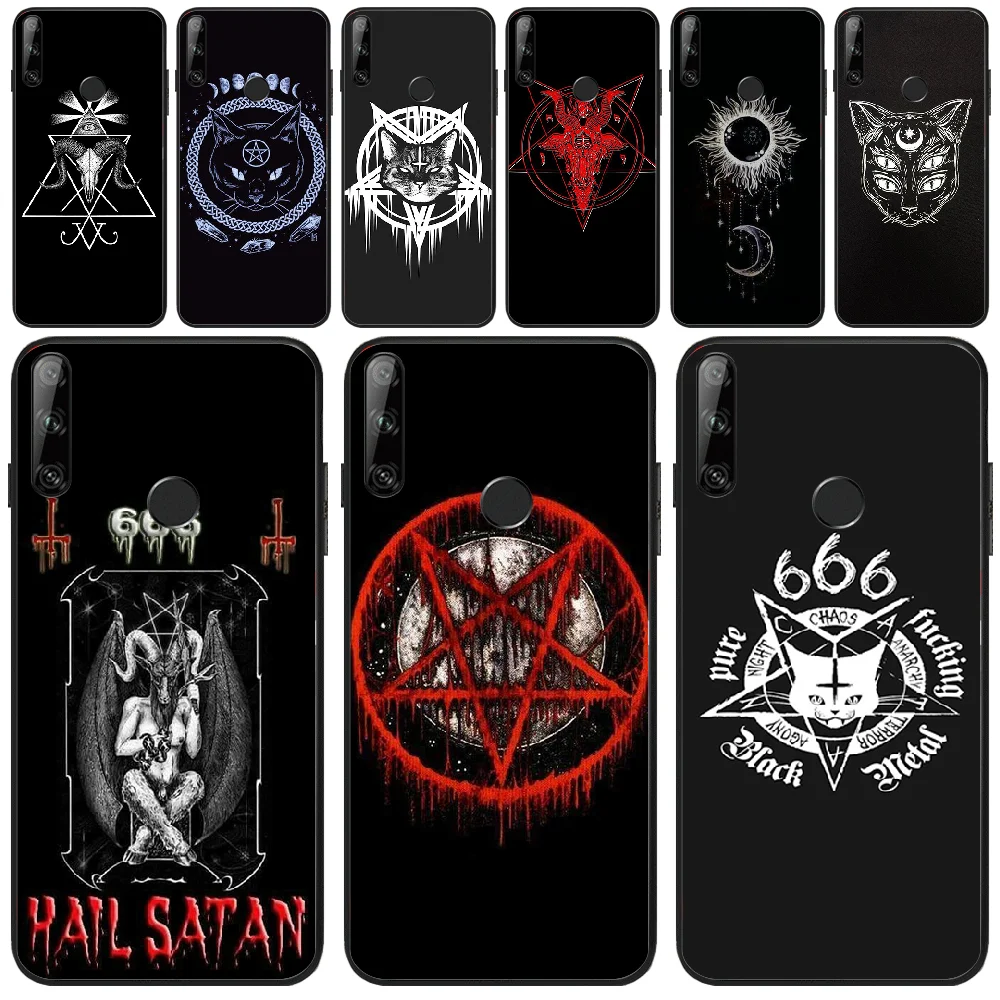 ByLoving Pentagram 666 Demonic Satanic Custom Photo Soft Phone Case For Huawei Y5 Y6 Y7 Y9 Prime Pro II 2019 2018 | Мобильные
