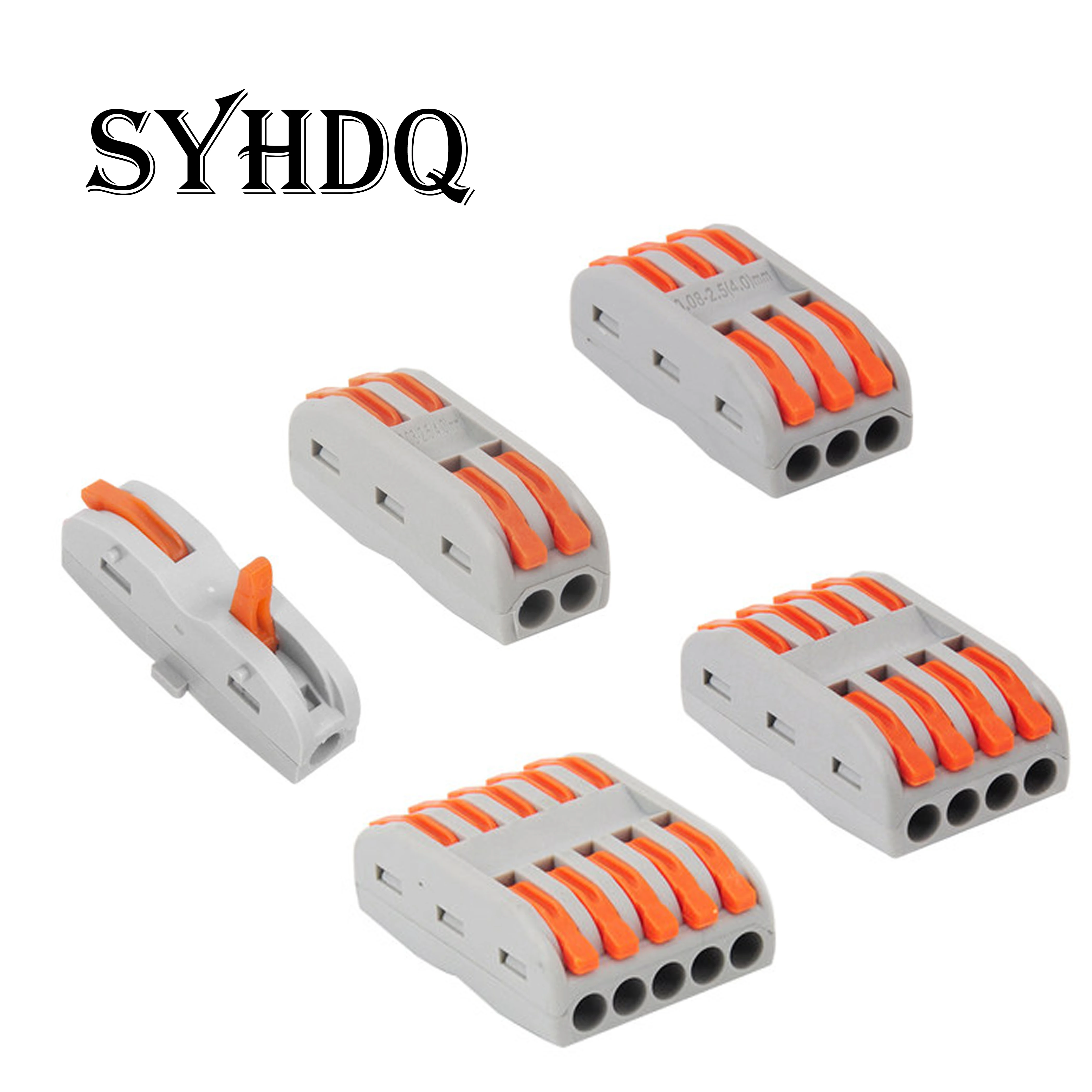 Terminal de conexión rápida 1 en 1, conector de cable empalmado 2 en 2 ...