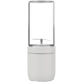 

Portable Glass Blender - Cordless Personal Blender Jucier Cup with Rechargeable, 13 Oz Single Serve Fruit Mixer with Stainless S