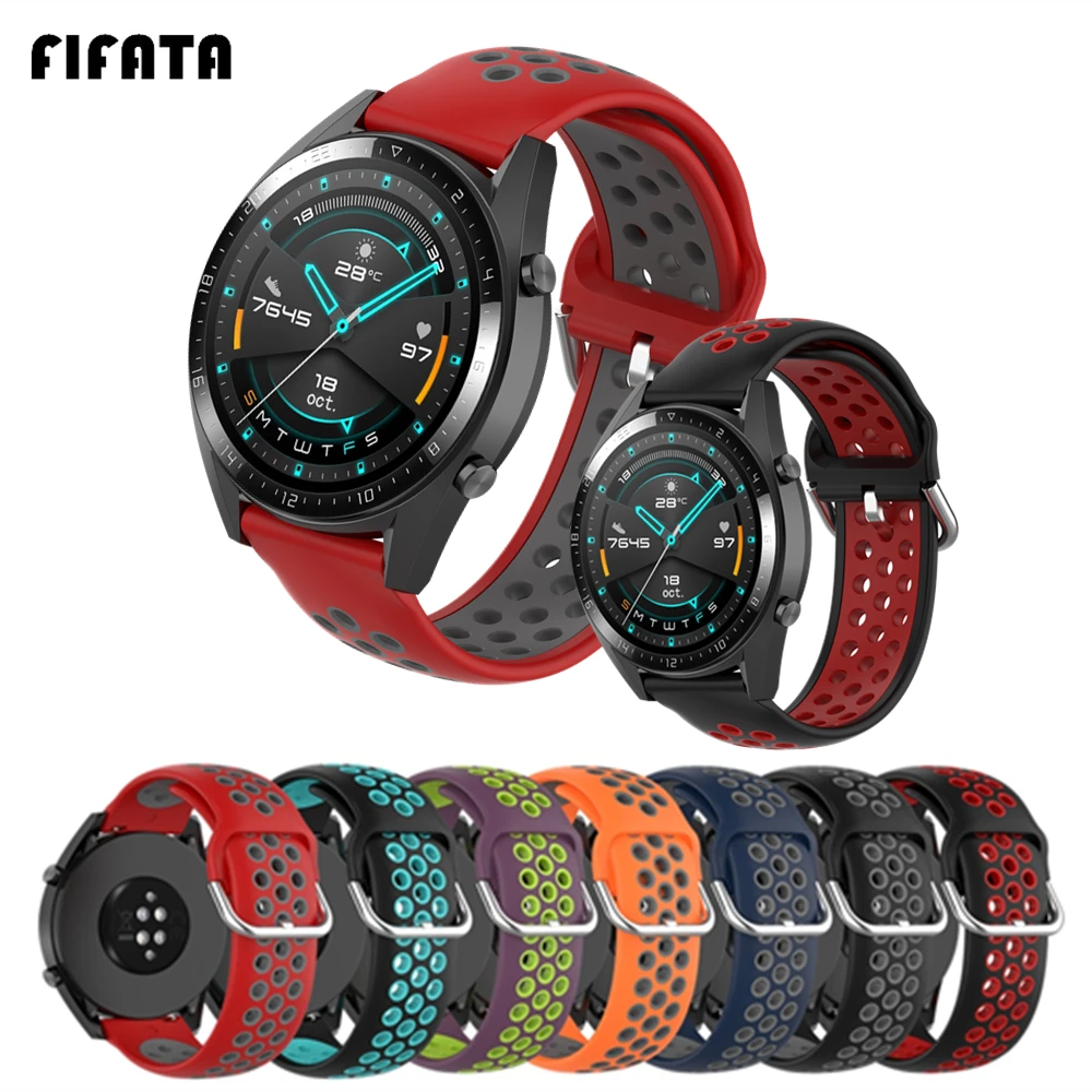 Bracelet-Strap Watch-Band 46mm Honor Magic Silicone FIFATA for Huawei Gt2/gt 2-Pro 1/2
