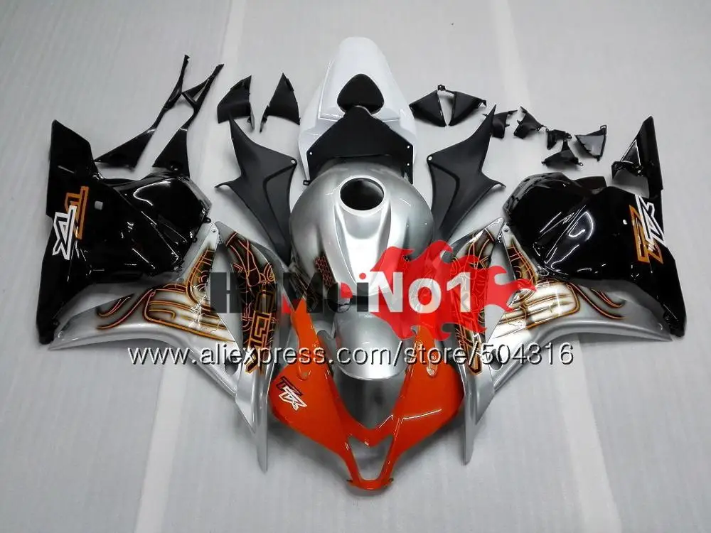 Литья под давлением для HONDA CBR600RR CBR 600 RR CC 600RR 600CC 44MC образования легкой пены. 3 CBR600 RR 2009 2010 2011 2012 F5 09, 10, 11, 12, красный черный обтекатель - Цвет: No. 19 Orange