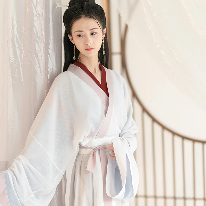 Hanfu Женский костюм для классических танцев китайский фестивальный наряд Одежда для восточных выступлений традиционное сказочное платье 3