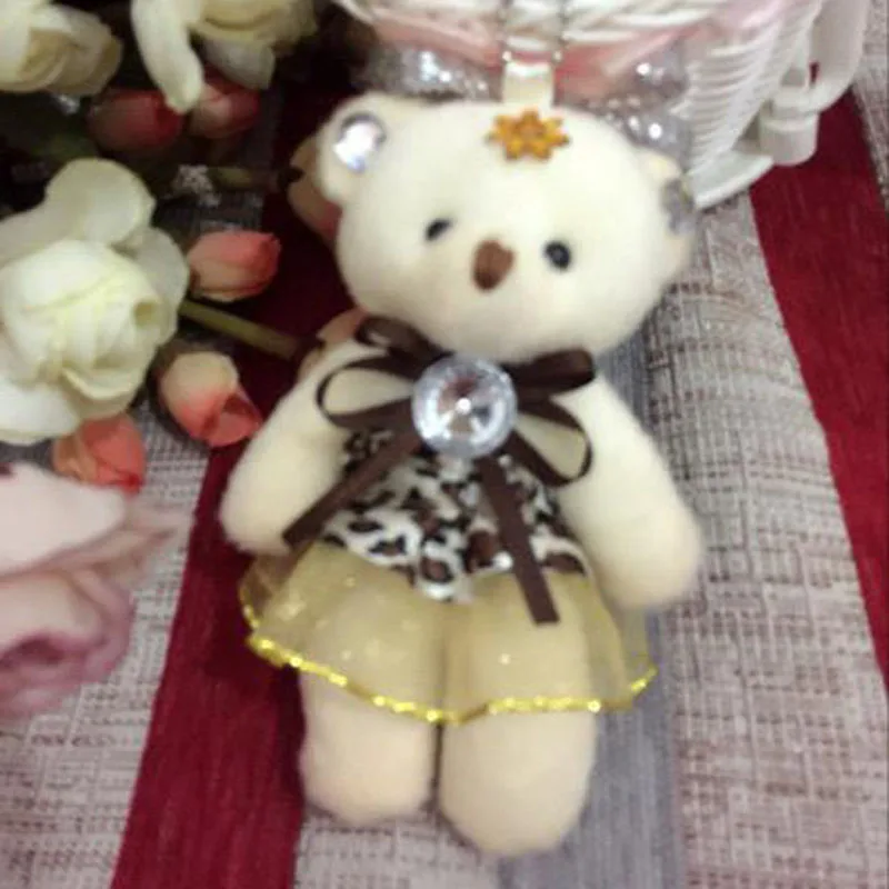 50 шт./партия, Kawaii, маленькие плюшевые мишки, мягкие плюшевые игрушки Leopa, плюшевый мишка, маленький медведь, Ted Bears, плюшевые игрушки для детей, подарки для детей, DWJ112