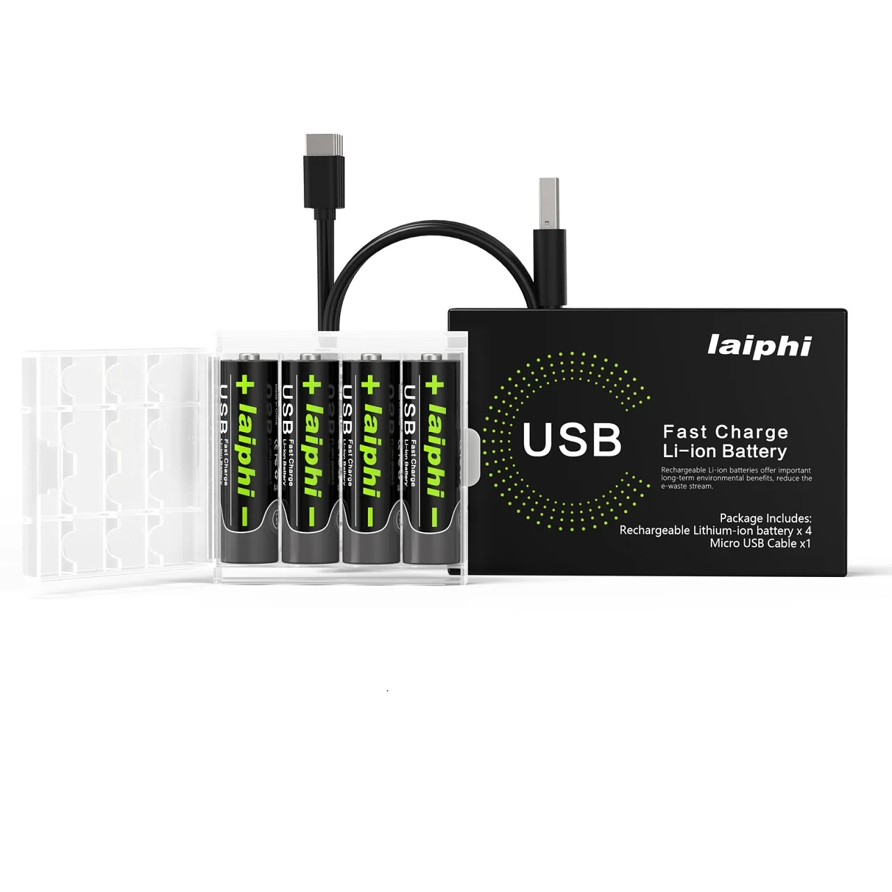 1.5V AA Lithium Rechargeable USB Battery 3000mWh For Remote Control Wireless Mouse