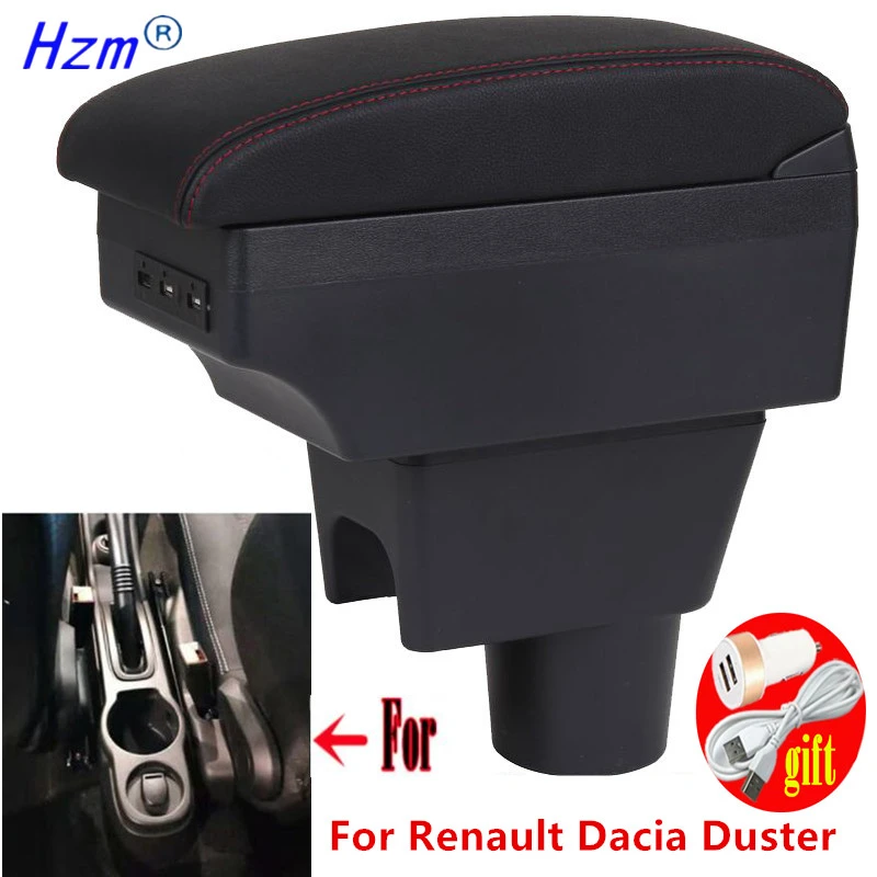 Armrest Box For Renault Dacia Duster I 2010 2019 Central Console Storage Box For Nissan Terrano 3 Cup Holder Pu Leather Armrests Aliexpress