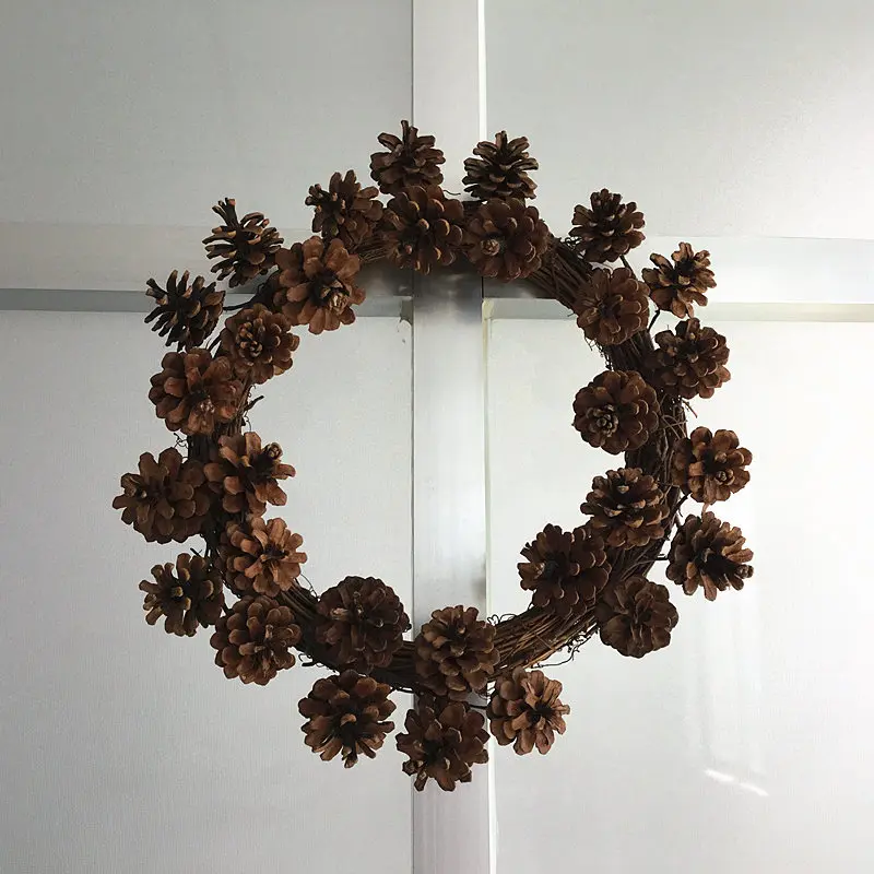 Рождественский венок Pinecone венок на дверь Перемычка кулон Гостиная Украшение для столовой портативные украшения вечерние принадлежности