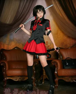 Кровь C Kisaragi Saya косплей костюм для женщин Хэллоуин Косплей Костюм Униформа полный