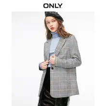 ONLY2019 Летний клетчатый Свободный Повседневный Блейзер | 119308501