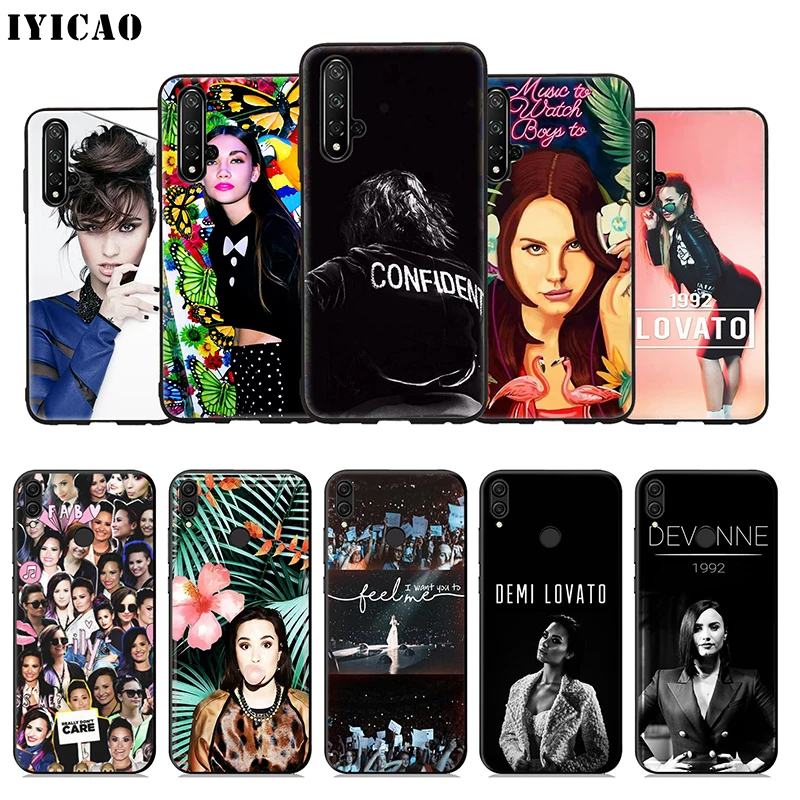 IYICAO Demi Lovato Singer Soft Case for Huawei Honor 20 10 9X 9 8X 8C 8 7X 7A 6A Lite Pro View Note Phone Cover |