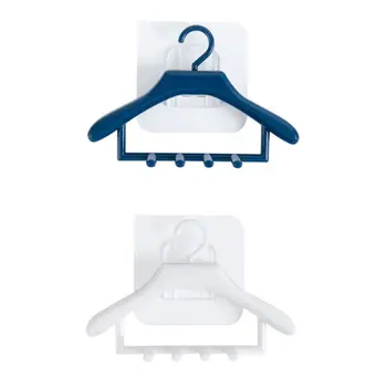 

Creative Wall Mounted Hangers Style No Holes Toothbrush Holder Razor Organizer Bathroom Accessories