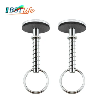 

2PCS Stainless Steel 316 Hatch Cover Pull Handle Quick Pin Button Boat Yacht Storage Retainer Farm Trailers Wagons Auto Car