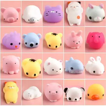Kawaii מוצ 'י רטוב חבילה מיני בעלי החיים Antistress כדור לסחוט צעצועי Squishi עולה הפגת מתחים רטוב צעצוע חיות מחמד כיף מתנות ילדים