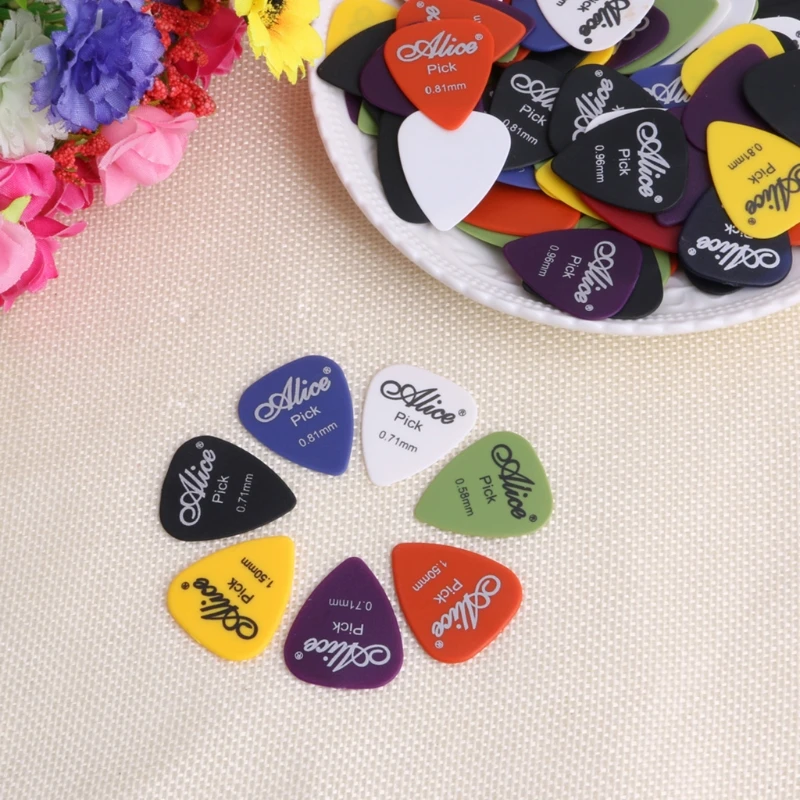 100 шт акустическая электрическая гитара pick s Plectrum различные 6 толщина w/pick Box