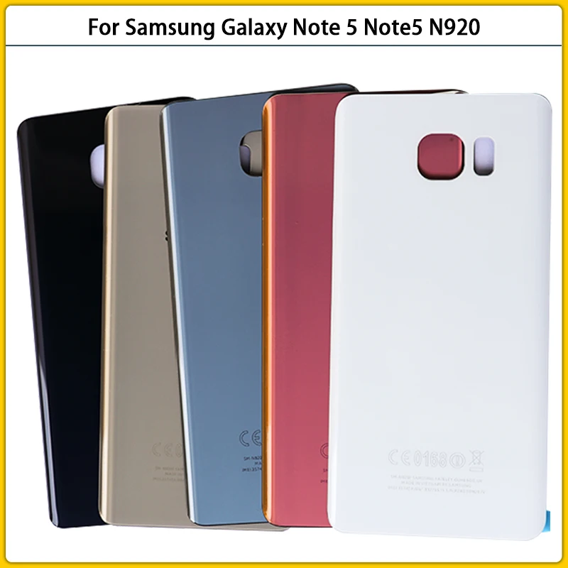 10 шт в упаковке новая Note 5 задний корпус чехол для Samsung Galaxy N920 N920F Крышка