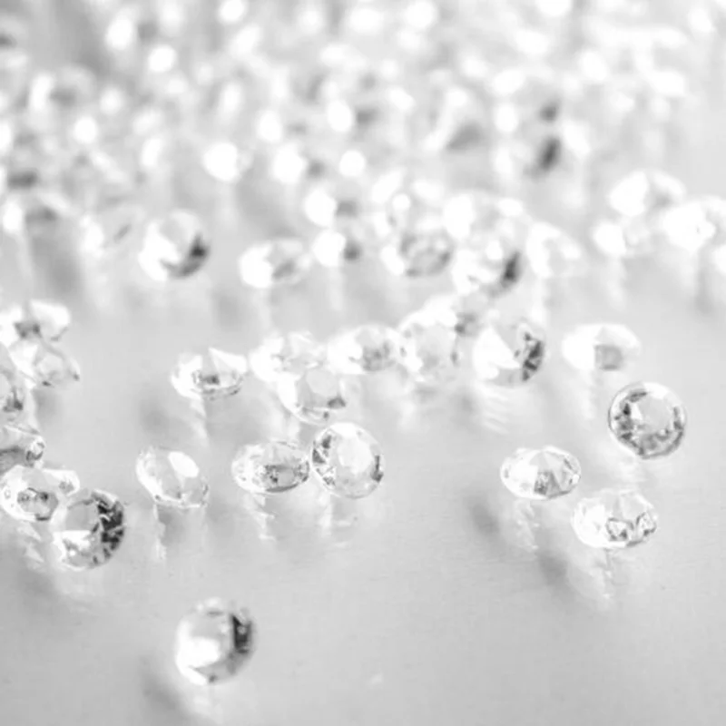 

500pcs Acrylic Diamond 10mm Transparent Crystals For Wedding Decoration Acrylic Diamonds Crafts DIY