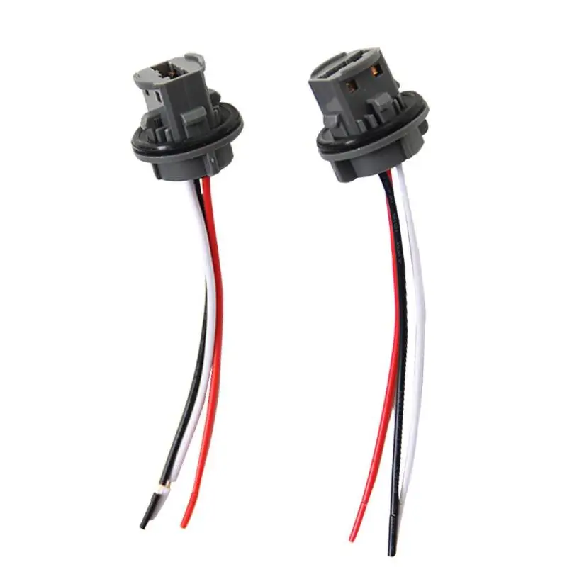 

2pcs T20 7443 Car Bulb Holder Lamp Socket Adapter LED Side Light Connector