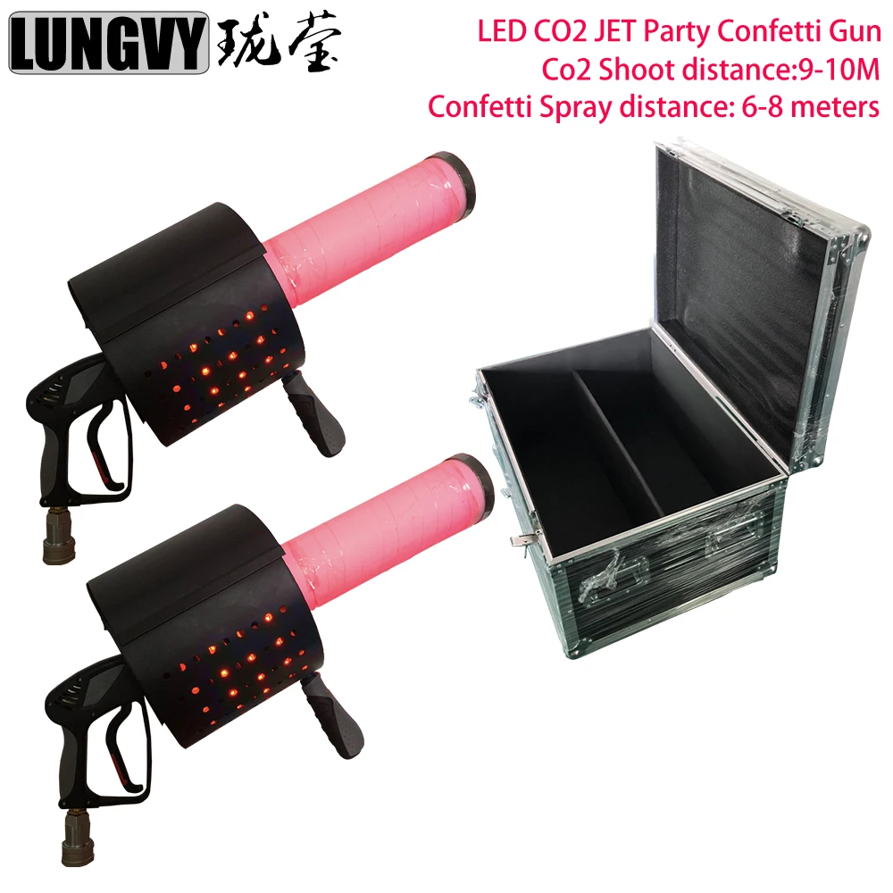 2 шт./лот Led Co2 конфетти машина сценический эффект чехол для полета упаковочная машина Co2 конфетти стример пусковая установка