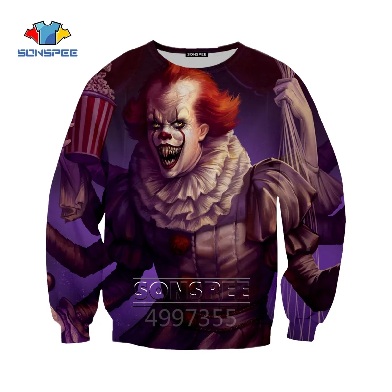SONSPEE Stephen King's It nightster Harajuku/футболка с 3d принтом для мальчиков и девочек-подростков/толстовка/толстовки/шорты Детская одежда X217