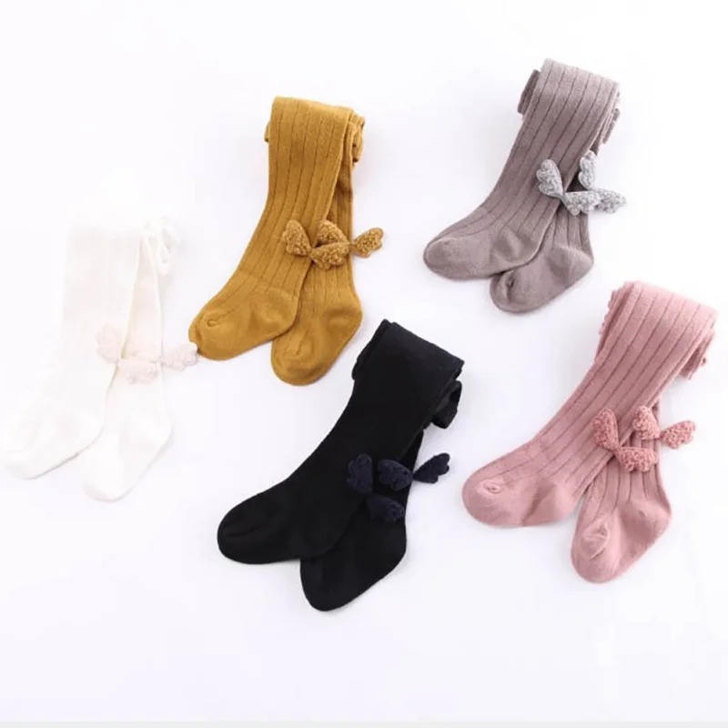 

Cute Autumn Toddler Baby Girls Stockings Soft Pants Leggings Children Cute Wings Stretchy Solid Print Trousers Bottoms