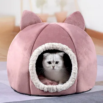 

Cat Nest Closed Ball Space Capsule Warm Flannel Fabric Soft Comfortable Beathable Bottom Non-slip Durable Pet Cat Supplies